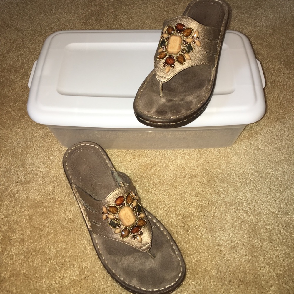 Bronze Colored Sandals